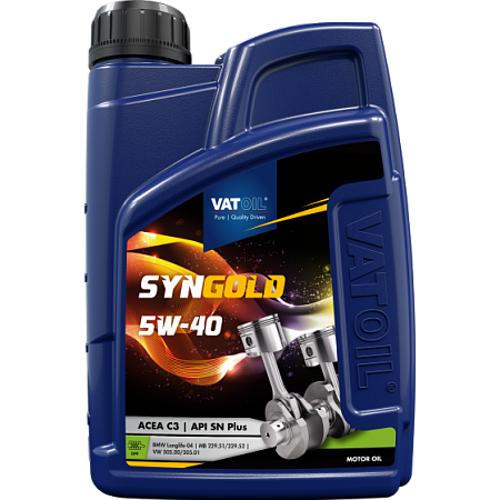 VATOIL SynGold  5w-40 1lt синтетическое моторное масло