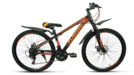 Велосипед 26 FLAGMAN MD2601 черно/оранжевый