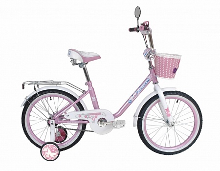 Велосипед 20 Black Aqua Princess розово-белый