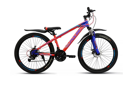 Велосипед 24 PULSE Lite MD-2200 сине/красный/голубой