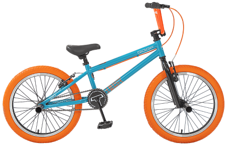 Велосипед BMX TechTeam Goof бирюзово-оранжевый 2021