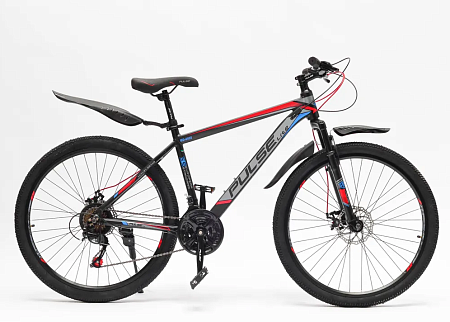 Велосипед 26 Pulse Lite MD-5000, цвет черный/сине/красный