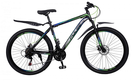Велосипед 26 PULSE Lite MD-4300 черный/зеленый/синий