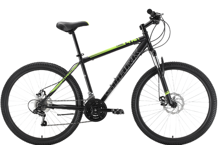 Велосипед Stark Tank 27.1 D Steel черный/зеленый рама 18 2022