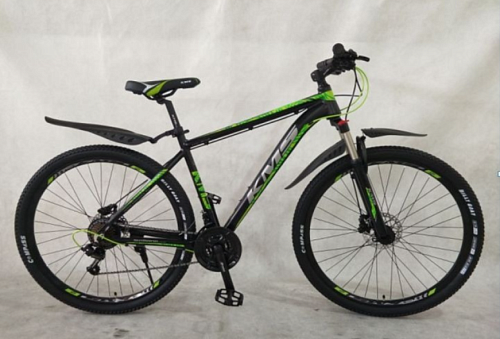 Велосипед KMS HD-341 27,5&quot;, рама 19, цвет черно/зеленый