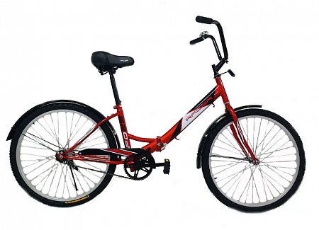 Велосипед складной RACER 26-1-20 чёрно-красный