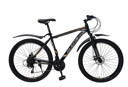 Велосипед 27,5 Platin Lite MD-770, цвет черный/золотой/коричневый