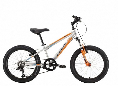 Велосипед 20 Black One Ice серебристый/оранжевый/голубой