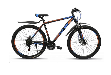 Велосипед 26 Pulse MD-4100 , цвет черный/оранжево/синий