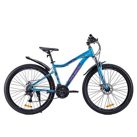 Велосипед 27.5 рама 17&quot; 1x10sp CF770 B COMIRON DESIRE цвет: голубой (Hazy Sky)