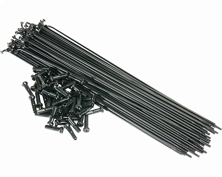 Спица стальная 274 мм (черная) комплект 40 шт