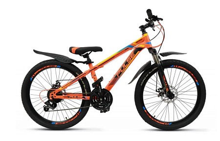 Велосипед 20 PULSE Lite MD-1200 оранжевый/желто/синий