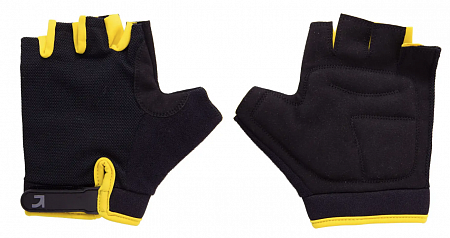 Перчатки Green Cycle SIMPLA 2 без пальцев S черно-желтые