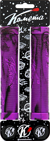 Грипсы Комета черно-фиолетовые 170мм