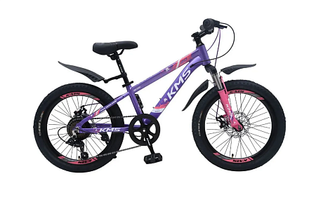 Велосипед 20 KMS MD1400 фиолетово/розовый