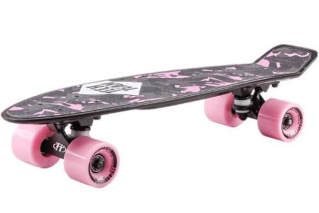 Скейтборд Tech Team Kiwi 2022 черный/розовый