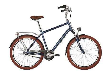Велосипед 26 Stinger Toledo 18,синий,AL рама,3 скор,тормоза V-brake/ножной,фонарь,багажник