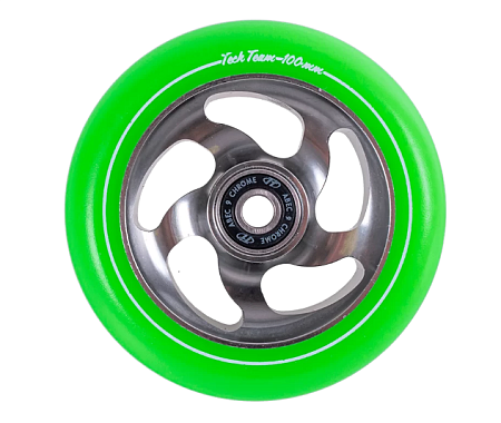 Колесо для самоката X-Tream 100*24mm Curved green