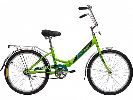 Велосипед складной RACER 24-1-30 чёрный/зелёный