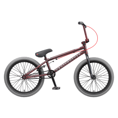 Велосипед BMX TechTeam Grasshoper красно-серый 2021