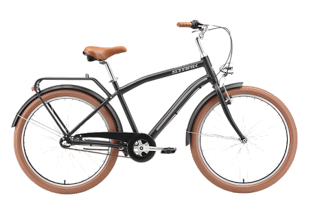 Велосипед 26 Stark'23 Comfort Man 3speed рама 16 черный/серый