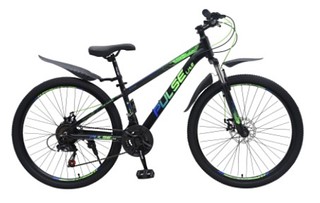 Велосипед 24 Pulse Lite MD-3000 черный/сине/зеленый
