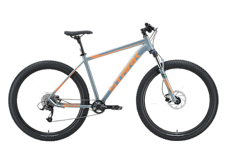 Велосипед Stark'23 Funriser 29.4+ HD зеленый/морковный 20&quot;,AL рама,9 скор,гидравлика