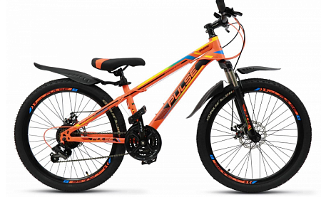Велосипед 26 Pulse MD-4100 , цвет оранжевый/желто/синий